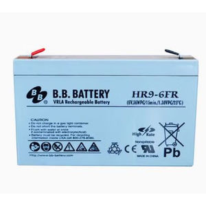 HR9-6FR батареи BB Meimei 9AH для лифтов, медицинское наблюдение за огнем, с огнестойким корпусом - Product Image 6