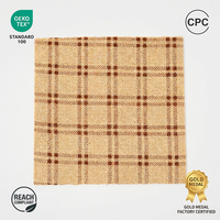 Chiffon de nettoyage de cuisine en gros OEM RTS, absorbant, réutilisable, à carreaux, serviette à vaisselle, directement de l'usine, certifié OEKO-TEX REACH