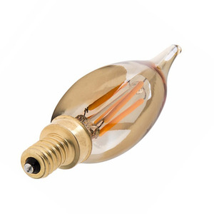 Bombilla LED <span class=keywords><strong>de</strong></span> filamento vintage ámbar blanca 2200K, 6W, regulable, E12, tipo maíz - Product Image 2