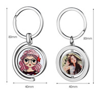Porte-clés personnalisés à motifs. Transfert de chaleur Keychains, blanc de sublimation Keychains Keychain de forme irrégulière