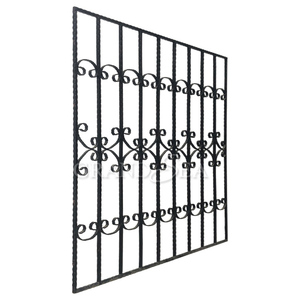 <span class=keywords><strong>Grille</strong></span> en fer forgé anti-effraction pour <span class=keywords><strong>fenêtre</strong></span>, design <span class=keywords><strong>moderne</strong></span> pour maison - Product Image 1