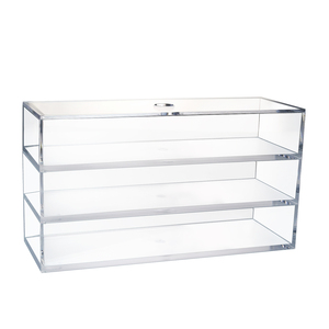 Organisateur de comptoir empilable et ensemble de rangement multifonctionnel avec diviseur amovible motif ligne noire - Product Image 6
