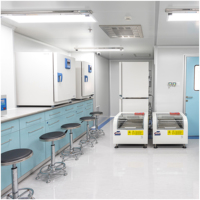 Muebles de Laboratorio Modernos SCEELAB, Totalmente de Acero, con Superficie de Resina Fenólica para Mesa de Laboratorio, Funcionales y Versátiles