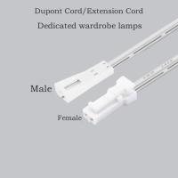 Kabel ekstensi daya dua baris, kabel ekstensi daya dua baris ganda, terminal jantan dan betina koneksi khusus 2P Strip lampu LED DuPont