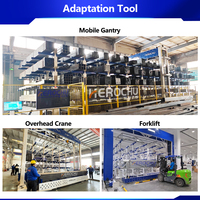 Système de stockage automatique industriel personnalisable de type portique pour entrepôt de matériaux, capacité 50000 kg, profilé en acier long 5