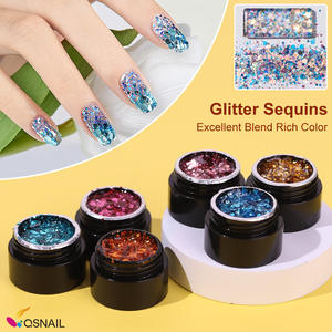 Lot de 30 paillettes scintillantes scintillantes au laser <span class=keywords><strong>semi</strong></span>-<span class=keywords><strong>permanent</strong></span> <span class=keywords><strong>vernis</strong></span> à ongles en gel UV pour la manucure et le nail art - Product Image 2