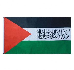 ขายส่งธงชาติคุณภาพสูง พิมพ์ดิจิทัล ขนาด 3x5 ฟุต ธงชาติแบบกำหนดเอง ธงชาติชาฮาดะฮ์ - Product Image 1