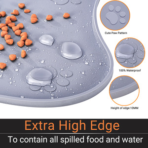 Tapete de silicona antideslizante, ecológico y de grado alimenticio, todo en uno, para alimentar a perros de forma lenta. - Product Image 3