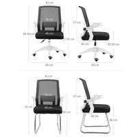 Chaise de bureau en maille rotative réglable au design moderne Fourniture directe par un bon fournisseur pour le bureau à domicile