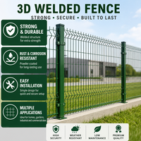 Malla de Alambre Curvada 3D Recubierta de PVC de Alta Calidad en Oferta, Panel de Malla de Alambre Soldada para Jardín