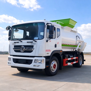 Camión de basura Dongfeng Dolica con tanque redondo de 13cbm para reciclaje de residuos de restaurantes en venta - Product Image 4