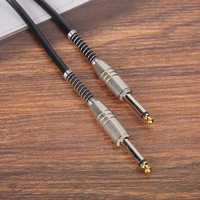 Câble de guitare professionnel Audio Swift Horse noir droit 6,35 mm 3M/5M/10M Cuivre+PVC pour guitare électrique, basse, batterie, piano