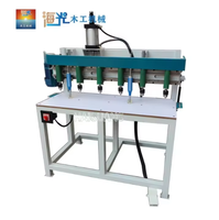 Perceuse pneumatique verticale multi-axes pour le bois, machine de perçage à quatre lignes, plusieurs têtes, moteur multifonctionnel, perçage multi-tâches 1500W 22mm