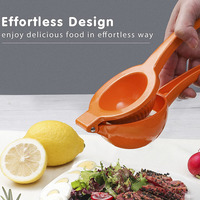 Exprimidor Manual de Aluminio Resistente para Frutas Cítricas, Limón y Naranja