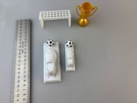 Ensemble de football de table avec chaussures de sport, but, accessoires de jouet en plastique pour le championnat de score, trophée, OEM promotionnel