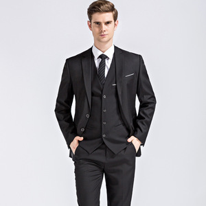 Trajes de Diseñador para <span class=keywords><strong>Hombre</strong></span>, Corte Slim Fit Personalizado, Conjunto de 3 Piezas para Novio, <span class=keywords><strong>Boda</strong></span>, Diseños de Trajes para Caballero, Noche, Negocios - Product Image 3
