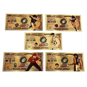 Banconota da Collezione in Yen Giapponesi Anime Captain <span class=keywords><strong>Tsubasa</strong></span> Placcata in Oro 24k - Product Image 1