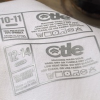 Plastisol DTF presse à chaud vêtement personnalisé vêtements transferts conceptions réfléchissantes étiquettes d'entretien des vêtements en gros pour t-shirts
