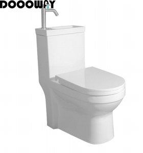 Sanitarios de cerámica de alta calidad asiento de <span class=keywords><strong>inodoro</strong></span> de doble descarga sifónica con lavabo de cerámica - Product Image 1