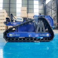 Robot Pemotong Rumput untuk Rumah Tangga, Pertanian, dan Industri dengan Mesin Empat Langkah Bertenaga Kuat, Peralatan Penyiangan yang Dapat Disesuaikan dengan Remote Control