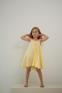 Robe d'été ample en crêpe 100% coton pour filles et enfants, robe de vacances personnalisée - Product Image 4