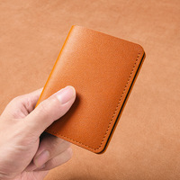 Dompet kecil kulit lembut pria dan wanita, dompet kartu kredit kulit lembut untuk pria dan wanita