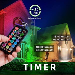 كشاف إضاءة LED خارجي بقوة 30 واط متعدد الألوان مع تحكم عن بعد وذاكرة وتوقيت و4 أوضاع مقاوم للماء IP66 للحفلات - Product Image 3