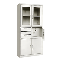 Bureau métal fer verre stockage de fichiers Compact Mobile dossier médical Vertical ignifuge boîte de classement armoires serrure meubles