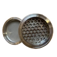 Disque de filtre en métal poreux en acier inoxydable fritté avec technique de treillis métallique forgé Taille personnalisée pour les applications d'extracteur de CBD