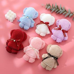 All'ingrosso asciugamani di cotone orso regali a mano per matrimoni feste e compleanni Bear Happiness Shop regali di nozze - Product Image 1