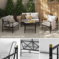 Ensembles de mobilier de jardin pour terrasse, mobilier d'extérieur pour terrasses, balcons, jardins, canapés, groupe de sièges d'extérieur, mobilier de jardin Luxembourg