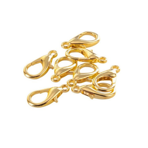 Chiusure a moschettone Ilan 23 mm color oro, accessori per gioielli, 6 pezzi - Product Image 1