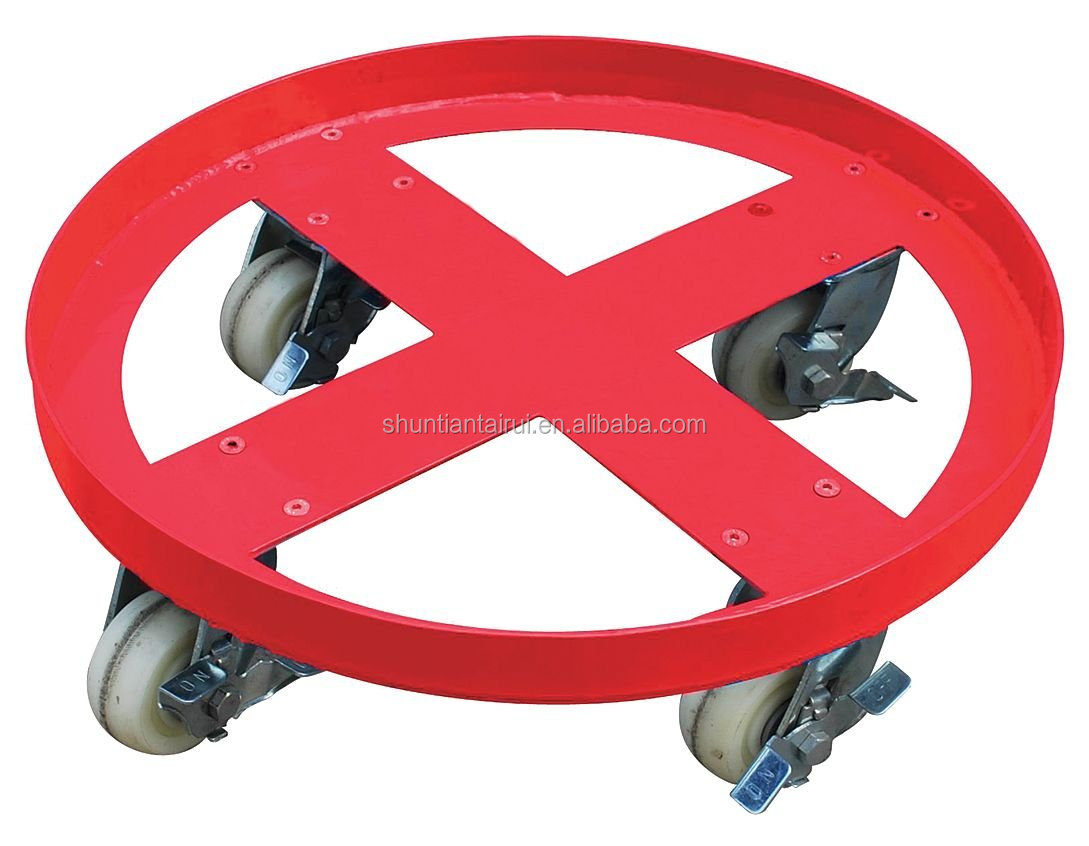 Высококачественная круглая металлическая барабанная тележка на 30 галлонов