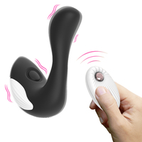 Intelligenter Walflossen-Prostatamassager mit Kabelloser Fernbedienung Ergonomischer Silikon-Analvibrator P-Punkt-Stimulator Sexspielzeug für Männer