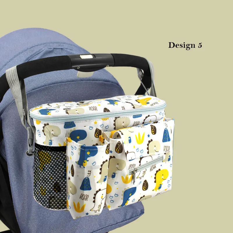 Haute qualité Durable maman poussette sac de rangement bébé voiture poussette maille poussette organisateur sac