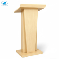 Podio de Madera de Estilo Moderno y Minimalista para Discursos, Conferencias y Presentaciones, Venta al Por Mayor