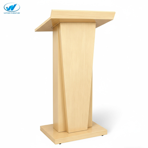 Bán Buôn Hot Phong Cách Hiện Đại Phong Cách Tối Giản Bằng Gỗ Bục Cho Bài Phát Biểu Hội Nghị Hiển Thị Nền Tảng Và Bục Cho Bài Phát Biểu Chủ Nhà - Product Image 2