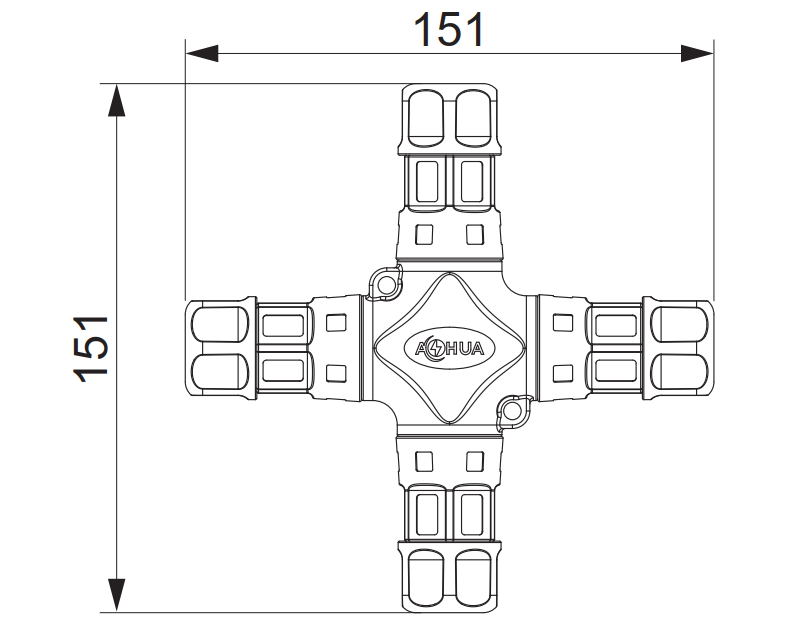 M25 to Way Distributor Fast Connect Power Pin Wire - Main Image