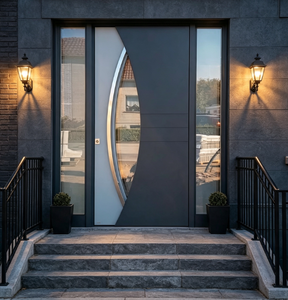 Porte de sécurité en acier inoxydable Qifan – Porte d'entrée moderne à ouverture latérale, étanche et durable pour les maisons - Product Image 6