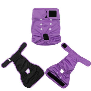 Isı Doggie için XS S M L mor yıkanabilir kullanımlık kadın köpek dönemi bezi - Product Image 4