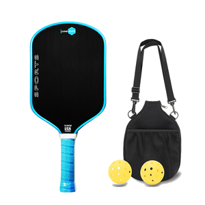 Raquetas de Pickleball de Fibra de Carbono y Titanio Plateado de 16 mm Aprobadas por la USAPA, Diseño de Panal de Abeja de Alta Calidad, Duraderas y Premium - Product Image 1