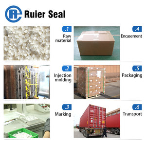 Rel104 hộp dùng một lần an ninh ổ khóa con dấu Khóa móc giả mạo bằng chứng an ninh con dấu barcoded nhựa Ổ khóa con dấu - Product Image 5