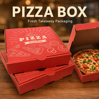 Boîtes à pizza carrées de 12 pouces en carton ondulé de qualité alimentaire, recyclables, personnalisées, finition mate, logo, prix d'usine