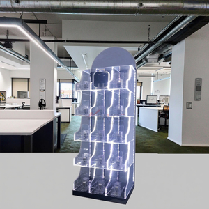 Acrylic điện thoại di động hiển thị phụ kiện trường hợp truy cập hàng đầu perspex sạc USB Cáp hiển thị trường hợp với đẩy cho cửa hàng điện thoại - Product Image 6