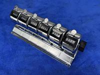 Compteur mécanique conjoint à 4 chiffres en acier inoxydable à 6 unités modèle Sk-c6, compteur manuel à 4 chiffres pour le comptage