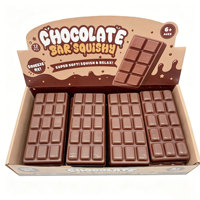 Juguete antiestrés de PU con aroma a chocolate, de rebote lento, para aliviar el estrés, Kawaii, para escritorio, recuerdos de fiesta, juguete para mascotas, venta al por mayor a granel