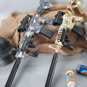 M416 전기 블래스터 총 소프트 총알 튄 공 플라스틱 젤 물 공 총 총알 장난감 젤 총