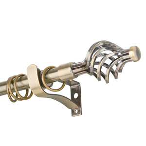JNS personalizzato singolo palo per tende telescopico regolabile all'ingrosso tende e accessori Algeria aste per tende doppie estensibili - Product Image 4