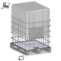 Tapis chauffant en silicone étanche pour base de conteneur IBC, pour une distribution uniforme de la chaleur lors du stockage en vrac d'huiles alimentaires