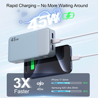 Nobis USA Stock 45W 45 W 20000 MAh 20000mAh USB a Type C Travel Protatil Pengisian Cepat Power Bank Portabel untuk Ponsel dan Laptop